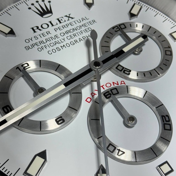 DAYTONA Cosmograph Wall Clock Black Panda bezel insert and White face dial🔥 - Picture 4 of 5